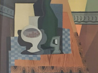 emilio petorutti, argetina 1892-1972. coin du silence, litografía, 39 x 44 cms. 1926